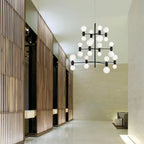 Designer Model Minimalist Multi - bulb Combination Chandelier for Living/Dining Room - fovolighting