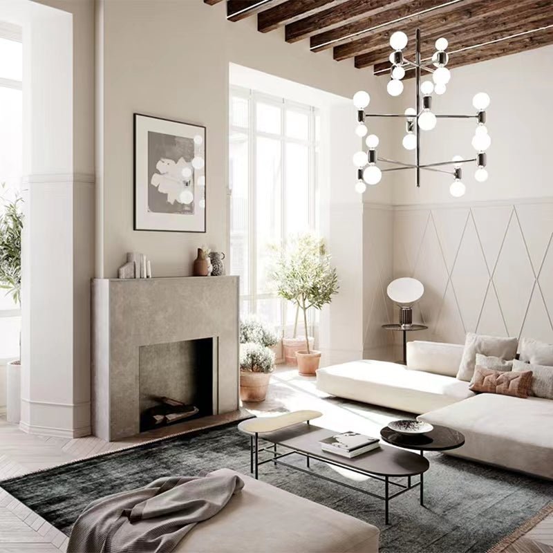 Designer Model Minimalist Multi - bulb Combination Chandelier for Living/Dining Room - fovolighting