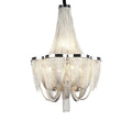 Designer Models Oversized Aluminium Long Tassel Pendant Chendelier for Large Living Room/Staircase/Villa - fovolighting