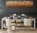 Dhiara Smoke Glass Rectangular Chandelier - fovolighting