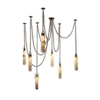 Dome Chain Alabaster Chandelier - fovolighting