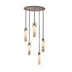 Dome Chain Alabaster Chandelier - fovolighting