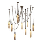 Dome Chain Alabaster Chandelier - fovolighting