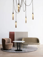 Dome Chain Alabaster Chandelier - fovolighting