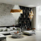 Duplex Living Room Crystal Pendant Chandelier Luxury Hotel Entryway Ceiling Light Fixture In Gold Finish - fovolighting