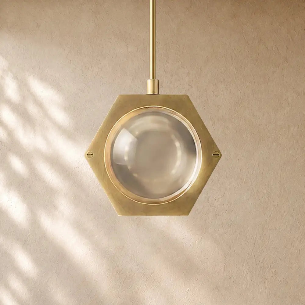 Ecletant Pendant - Lacquered Burnished Brass