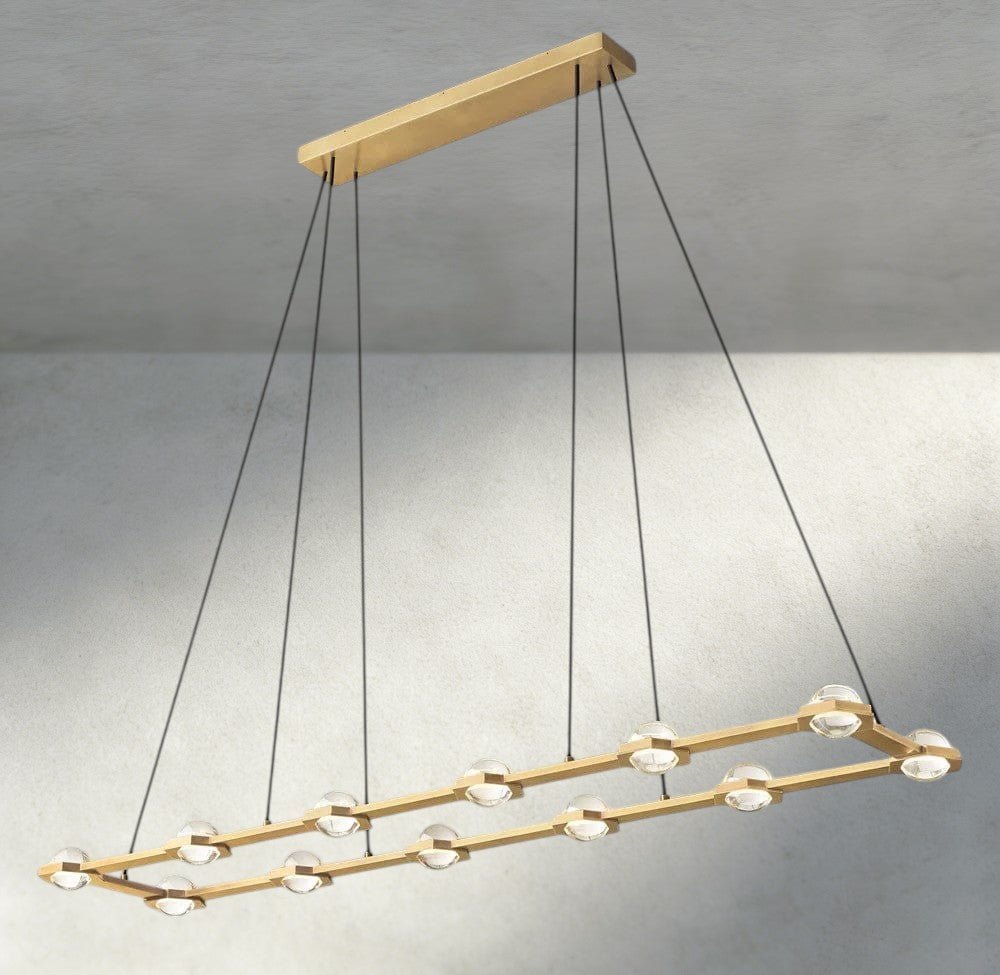 Ecletant Rectangular Chandelier 54", 72" - fovolighting