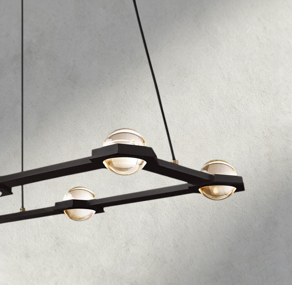 Ecletant Rectangular Chandelier 54", 72" - fovolighting