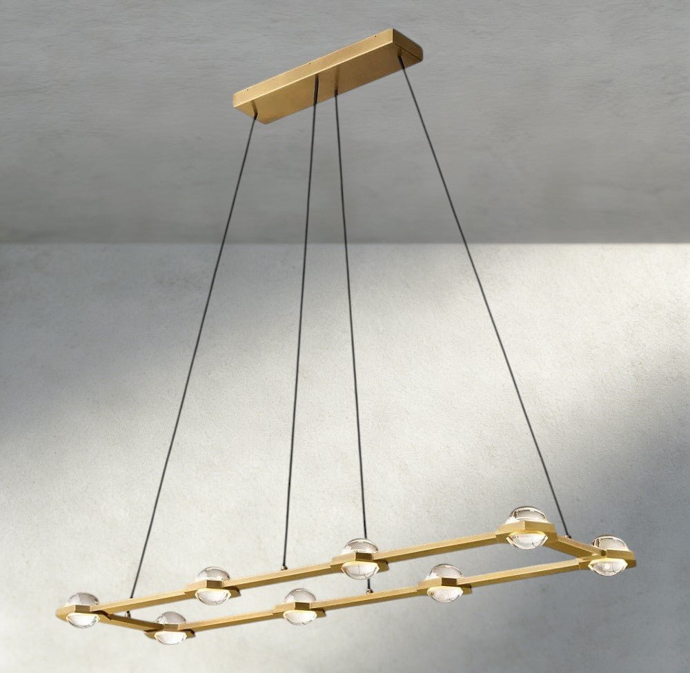 Ecletant Rectangular Chandelier 54", 72" - fovolighting