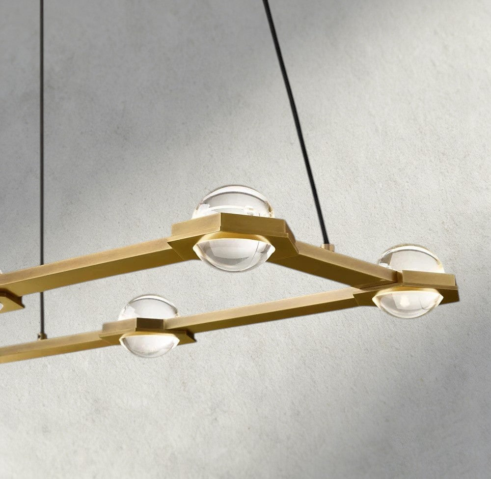Ecletant Rectangular Chandelier 54", 72" - fovolighting