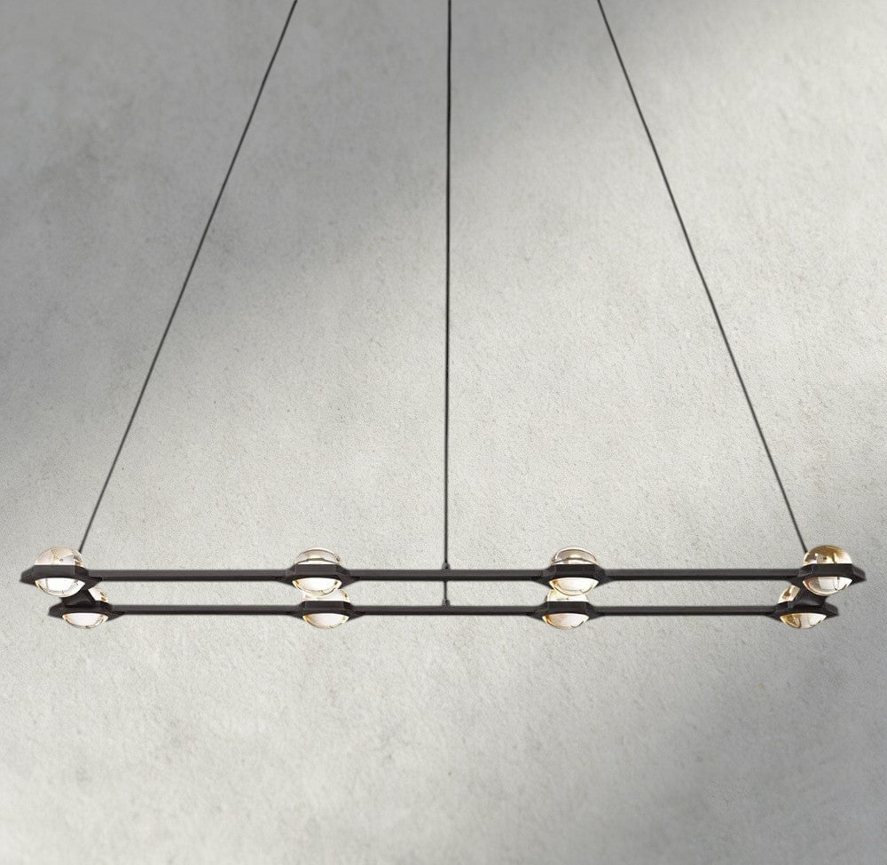Ecletant Rectangular Chandelier 54", 72" - fovolighting