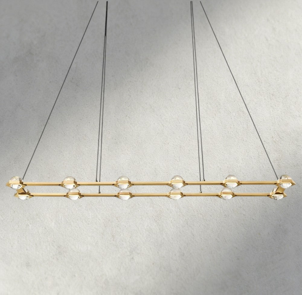 Ecletant Rectangular Chandelier 54", 72" - fovolighting