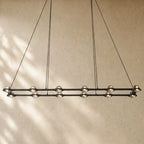 Ecletant Rectangular Chandelier - Matte Black / 72’’