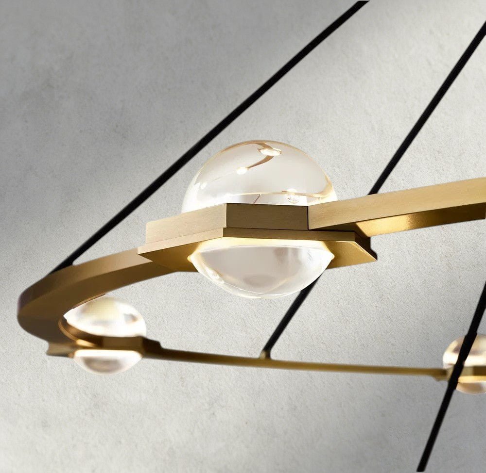 Ecletant Round Chandelier 36", 48", 60", Two - Tied 60" - fovolighting