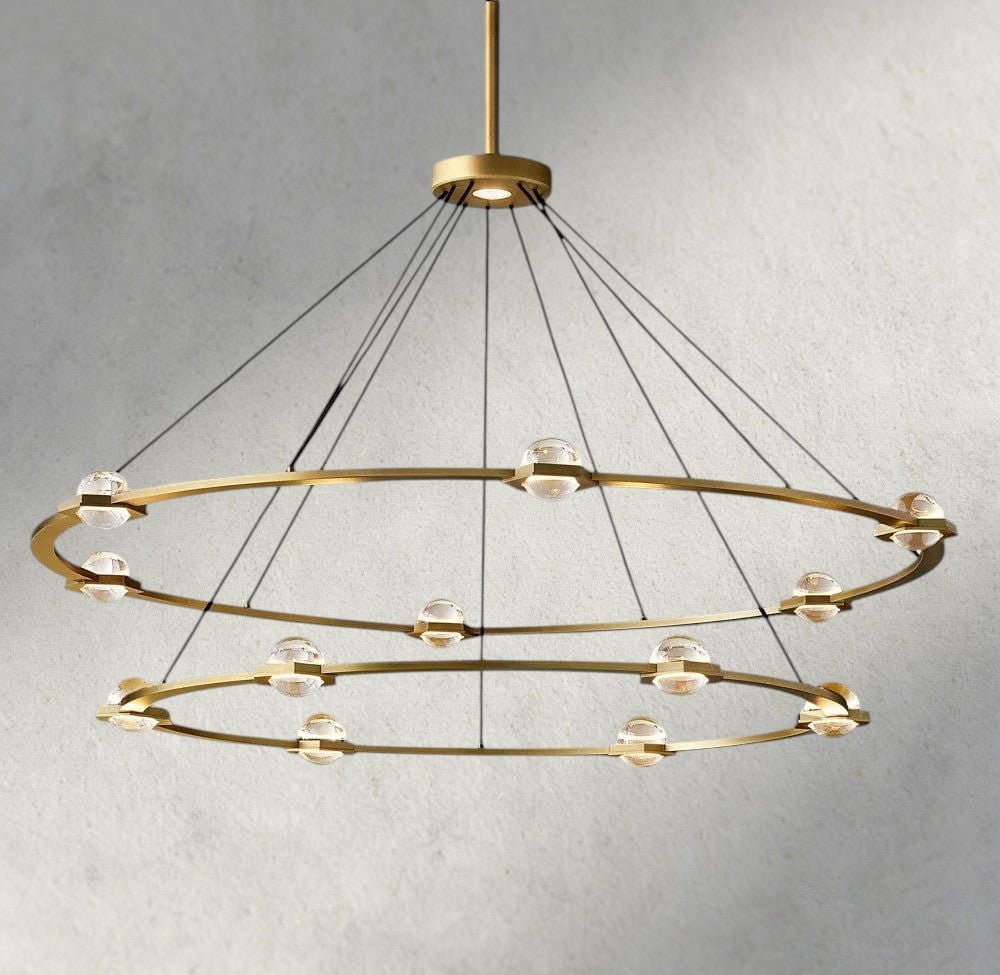 Ecletant Round Chandelier 36", 48", 60", Two - Tied 60" - fovolighting