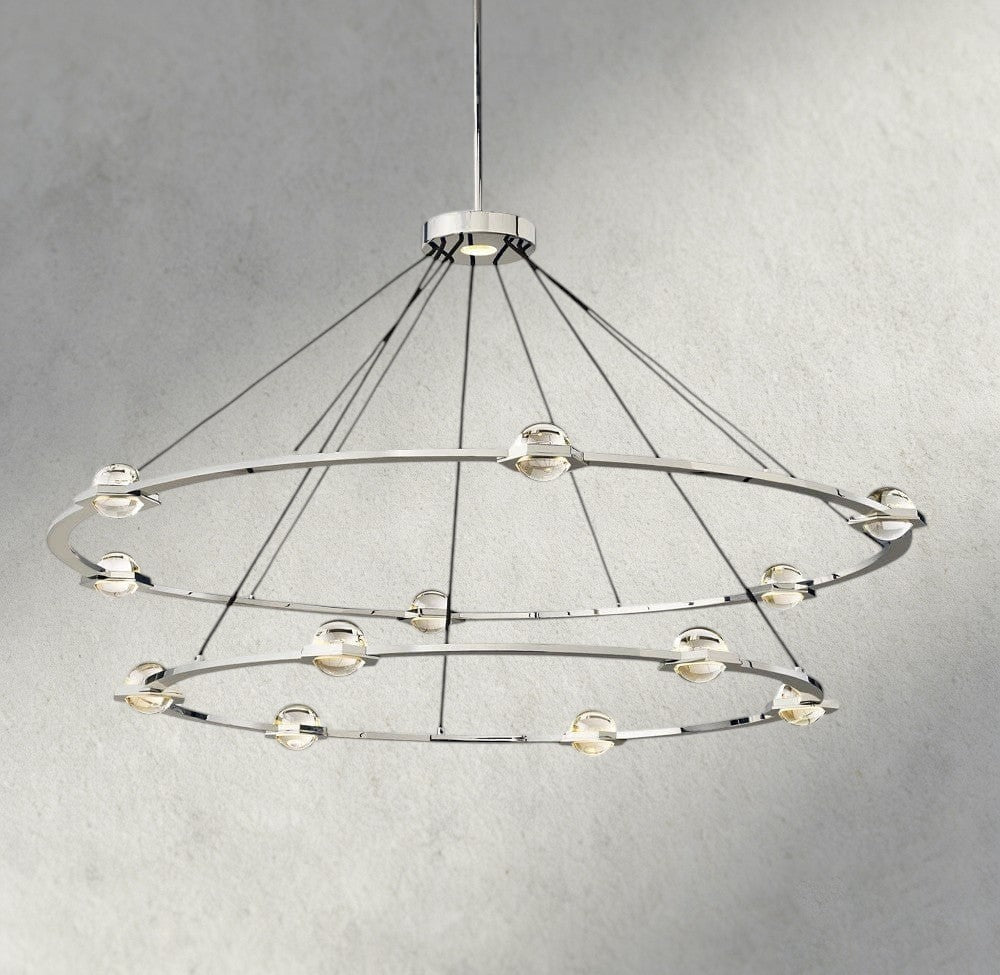 Ecletant Round Chandelier 36", 48", 60", Two - Tied 60" - fovolighting
