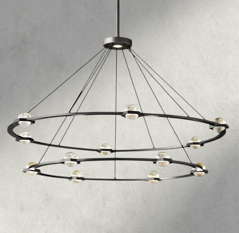 Ecletant Round Chandelier 36", 48", 60", Two - Tied 60" - fovolighting