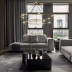 Ecletant Two-Tier Round Chandelier