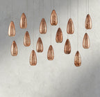 Edda Linear Glass Chandelier 48", 54" - fovolighting