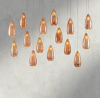 Edda Linear Glass Chandelier 48", 54" - fovolighting