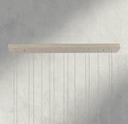 Edda Linear Glass Chandelier 48", 54" - fovolighting