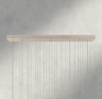 Edda Linear Glass Chandelier 48", 54" - fovolighting