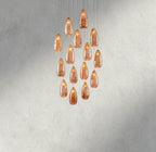Edda Round Glass Chandelier 23", 35" - fovolighting