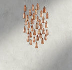 Edda Round Glass Chandelier 23", 35" - fovolighting