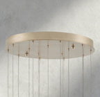 Edda Round Glass Chandelier 23", 35" - fovolighting