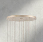 Edda Round Glass Chandelier 23", 35" - fovolighting