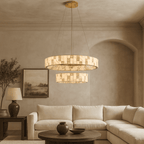Edes Crystal & Marble Chandelier - fovolighting