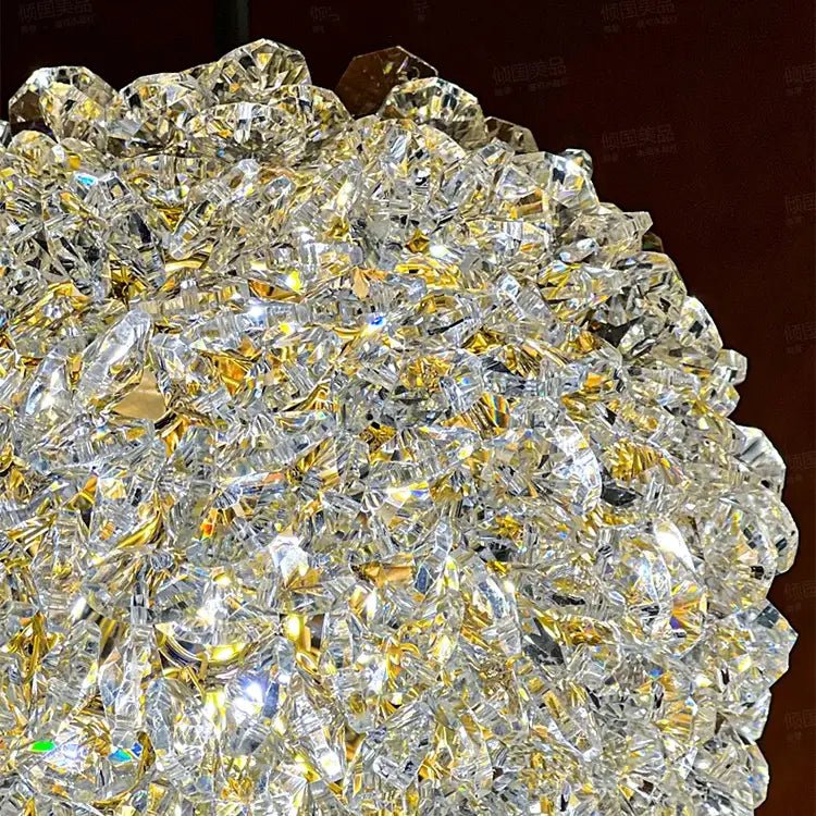 El Sol Crystal Pendant Light Fixture - fovolighting