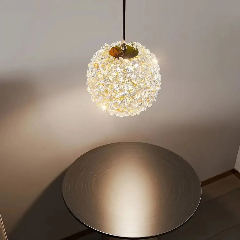 El Sol Crystal Pendant Light Fixture - fovolighting