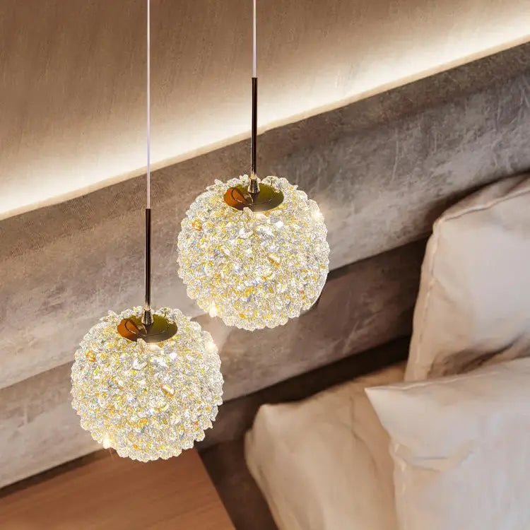 El Sol Crystal Pendant Light Fixture - fovolighting