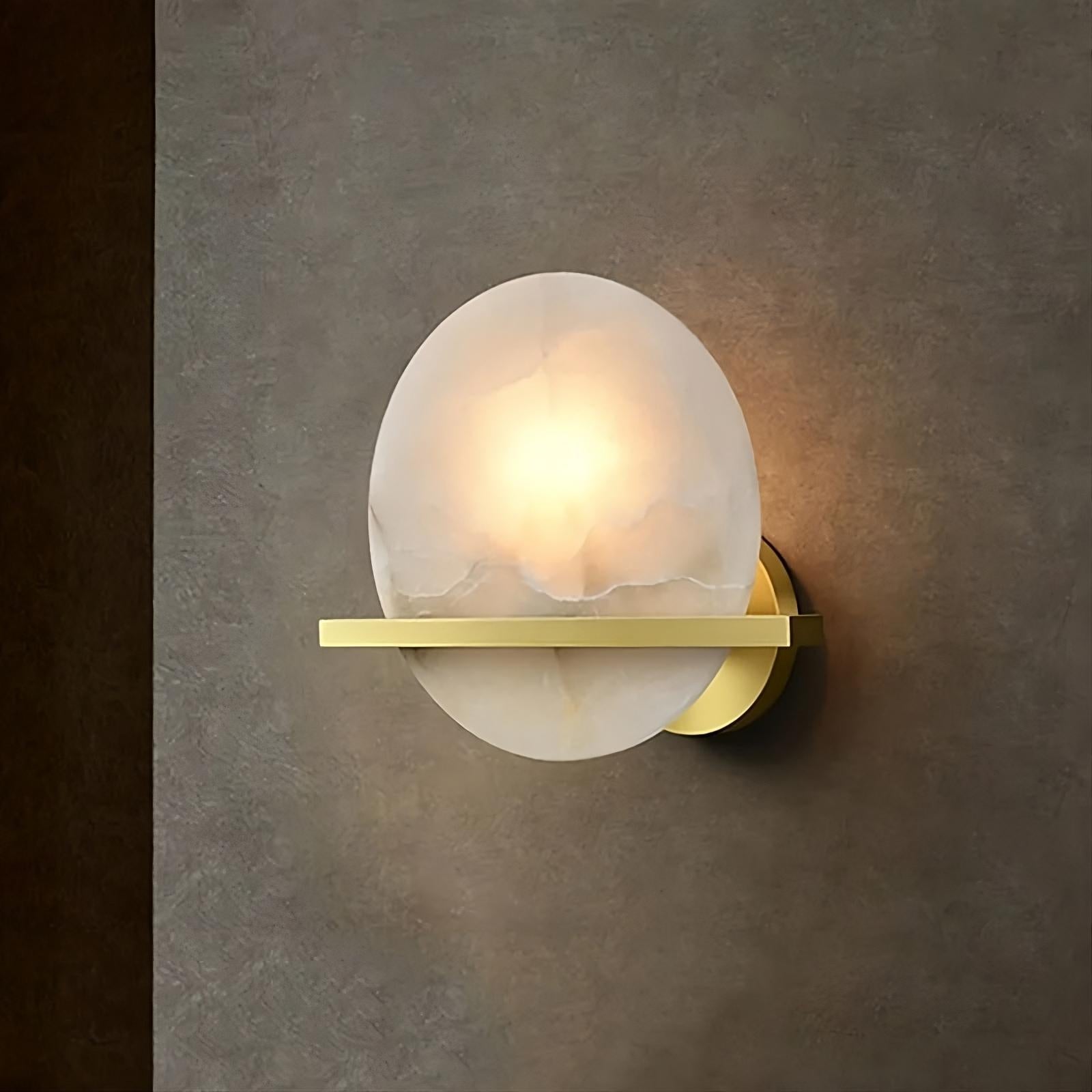 Elara Natural Marble Wall Sconce - fovolighting