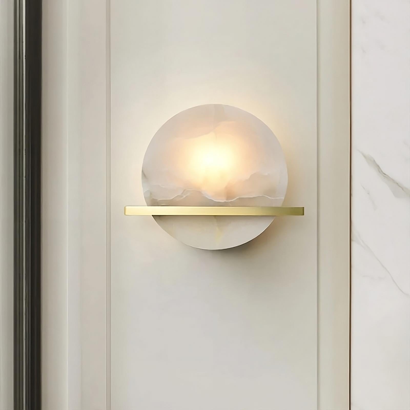 Elara Natural Marble Wall Sconce - fovolighting