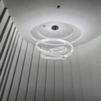 Elegant Restaurant Rings Crystal Chandelier Foyer Living Room Ceiling Pendant Light Fixture - fovolighting
