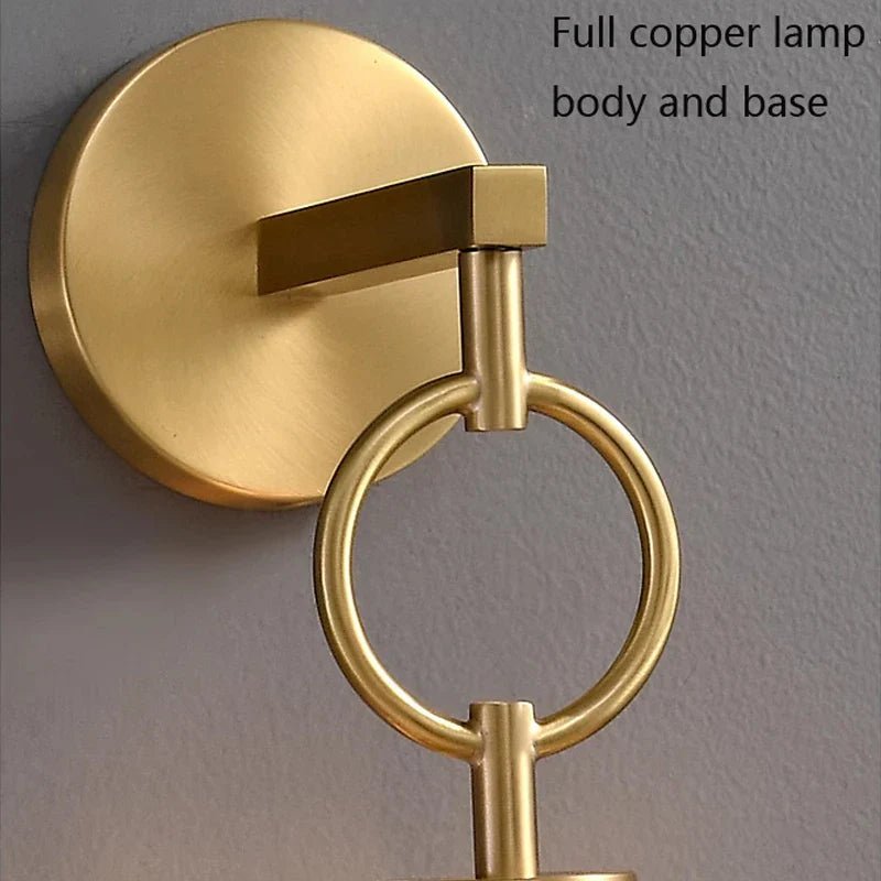 Emilia Copper & Glass Wall Pendant - fovolighting