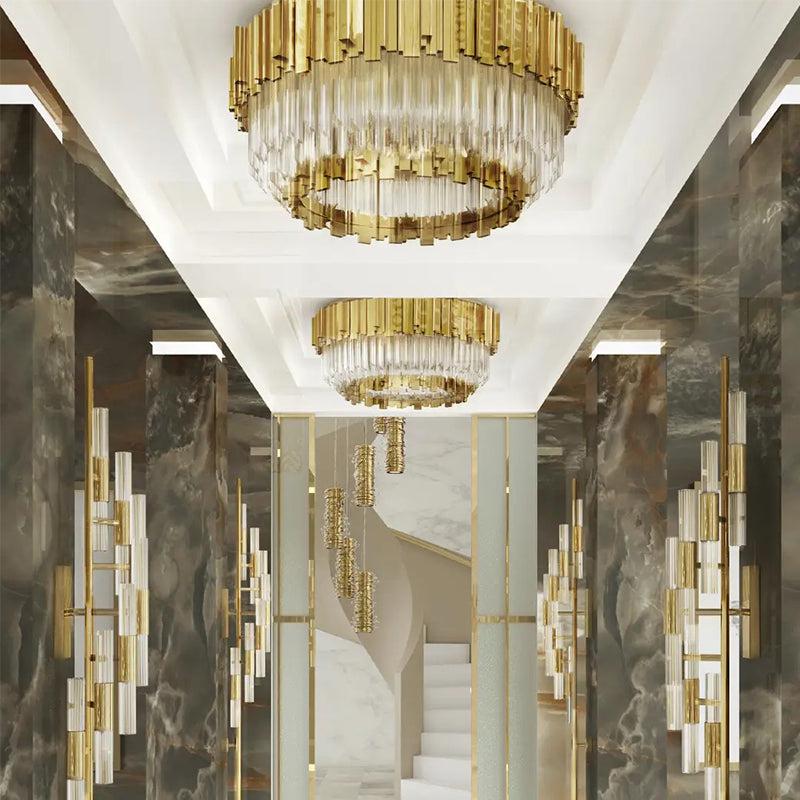 Empire Decorative Round Flush Mount - fovolighting