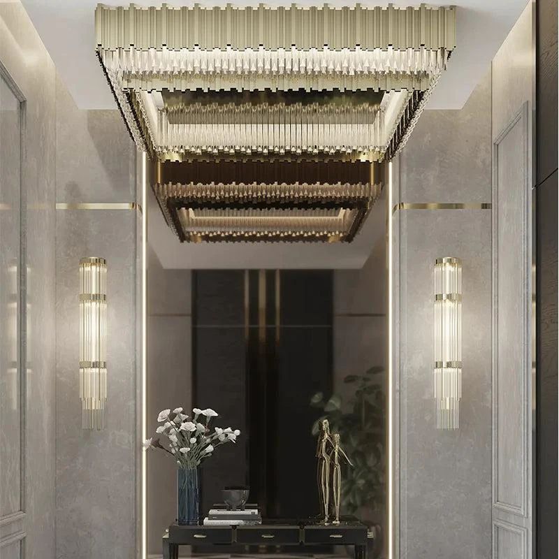 Empire Decorative Square Flush Mount - fovolighting