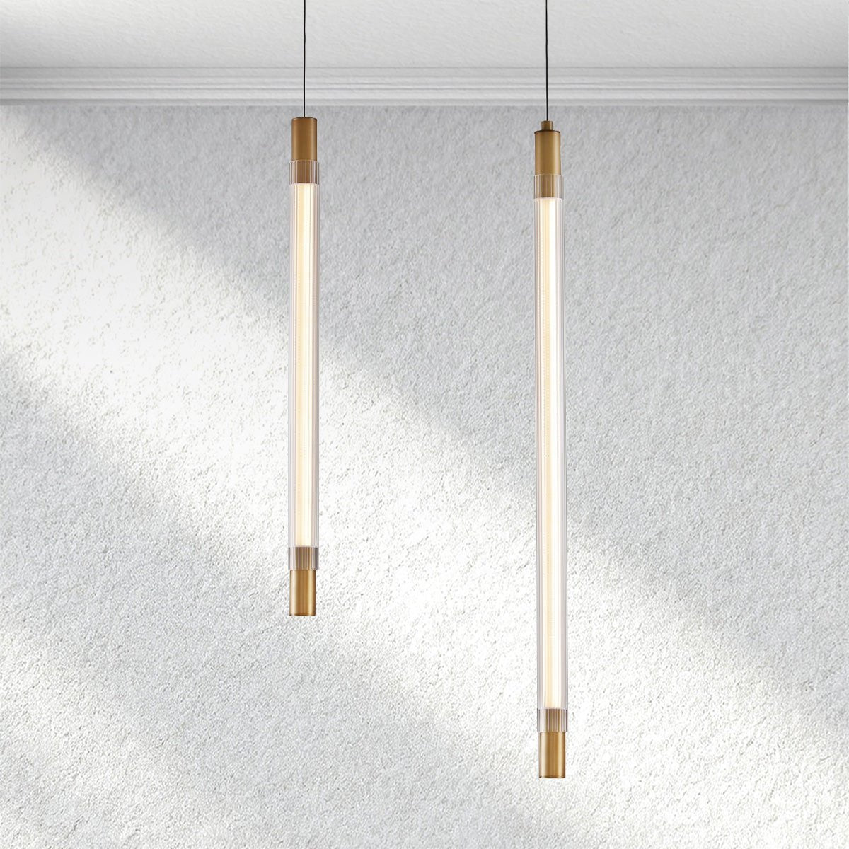 Everglow Vertical Tube Pendant - fovolighting