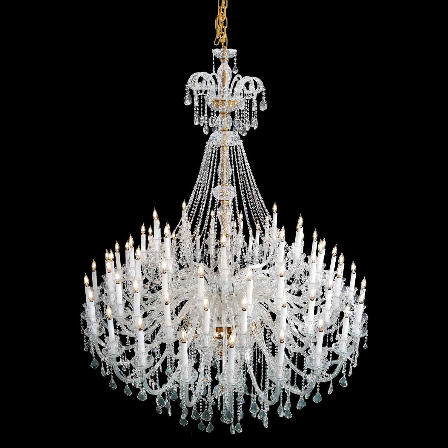 Extra Large Classic Traditional Crystal Chandelier 60/72/90 Lights for Hotel, Showroom, Foyer , Wedding Hall,Coffee Shop - fovolighting