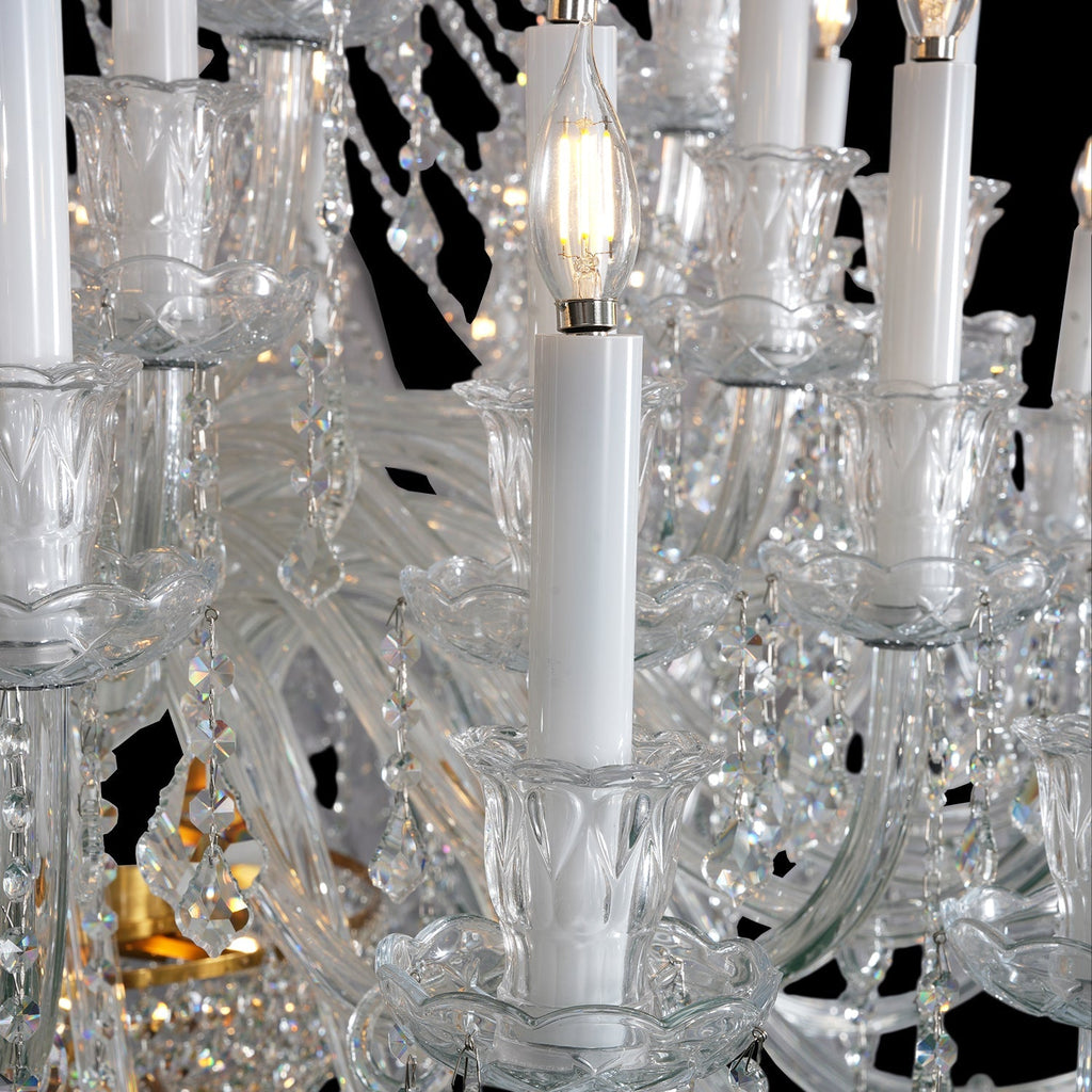 Extra Large Classic Traditional Crystal Chandelier 60/72/90 Lights for Hotel, Showroom, Foyer , Wedding Hall,Coffee Shop - fovolighting