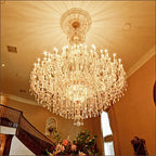 Extra Large Classic Traditional Crystal Chandelier 60/72/90 Lights for Hotel, Showroom, Foyer , Wedding Hall,Coffee Shop - fovolighting