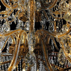 Extra Large European - style Multi - layers Candle Luxury Crystal Chandelier Gold Art Foyer/Staircase Decorative Light Fixture - fovolighting