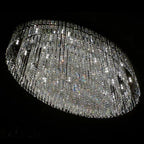 Extra Large Flush Mount Multi - tier Crystal Chandelier Modern Luxury Light Fixture For Living Room/Dining Room/Bedroom - fovolighting