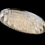 Extra Large Flush Mount Multi - tier Crystal Chandelier Modern Luxury Light Fixture For Living Room/Dining Room/Bedroom - fovolighting