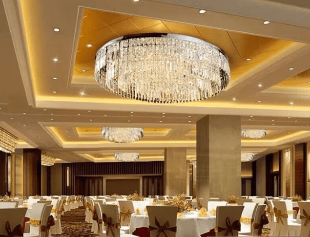 Extra Large Flush Mount Multi - tier Crystal Chandelier Modern Luxury Light Fixture For Living Room/Dining Room/Bedroom - fovolighting