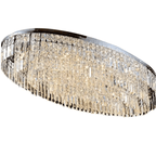 Extra Large Flush Mount Multi - tier Crystal Chandelier Modern Luxury Light Fixture For Living Room/Dining Room/Bedroom - fovolighting