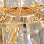 Extra Large Foyer Pure Crystal Ceiling Light Fixture Living Room Entrance Staircase Chandelier - fovolighting